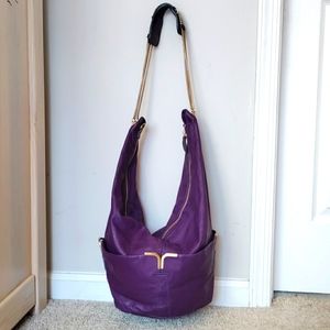 Chloe Milton Hobo Leather Purple Bag